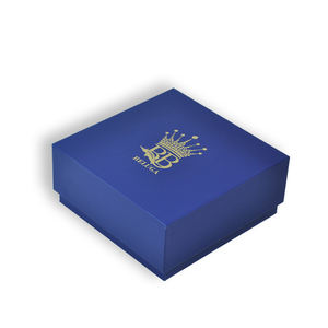 Directo de fábrica profesional de alta calidad profesional azul mate media cubierta logotipo personalizado tapa extraíble <span class=keywords><strong>Cajas</strong></span> de Regalo con inserciones - Product Image 1