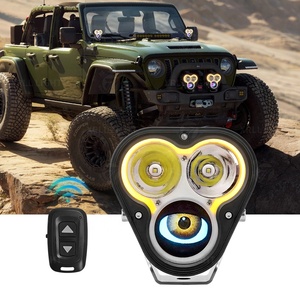 Trending Decoration Motorcycle Offroad Demon Eyes Dynamic Fog 24v <b>Accessories</b> <b>Lighting</b> Systems Car Led D Truck Light - Product Image 1