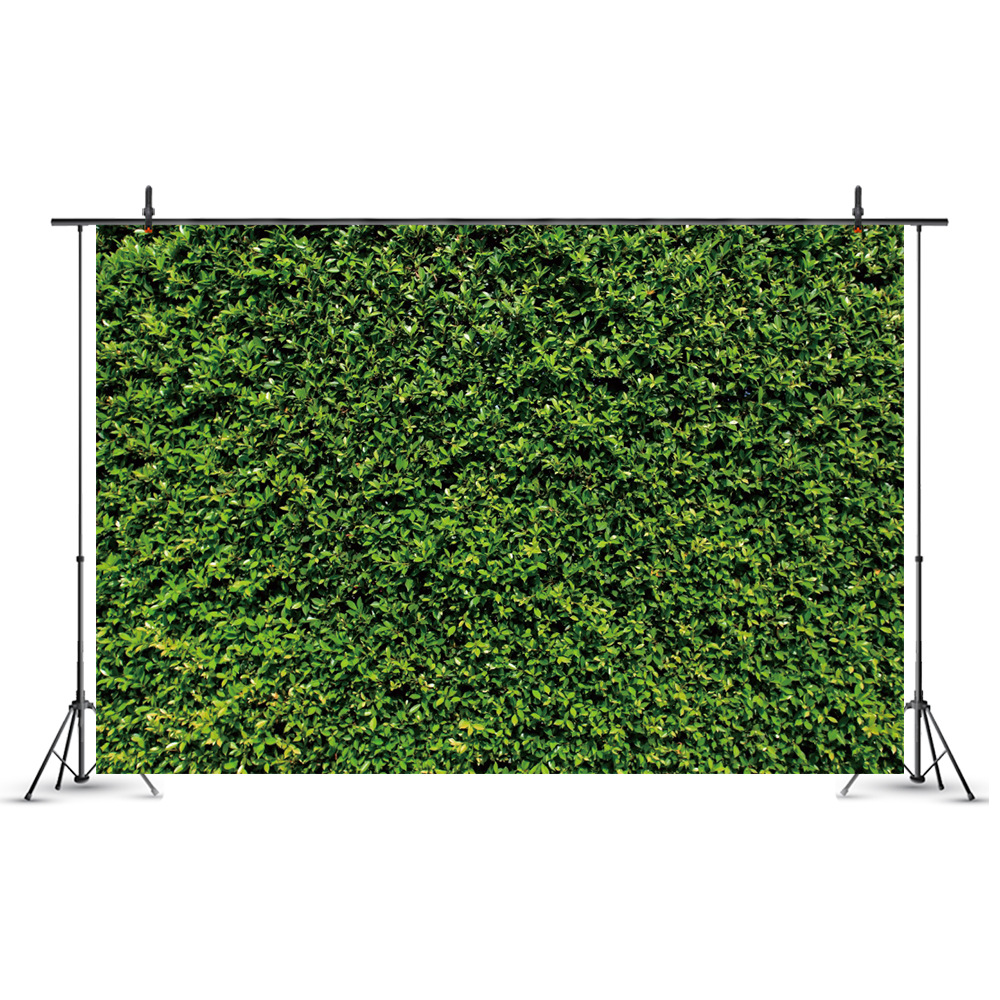 Виниловый фон для фотосъемки с изображением зеленых листьев, 7 Х5 футов