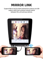 Reproductor Multimedia para Auto Jiawell de 12.1 Pulgadas con CarPlay, Android Auto, DSP, WiFi Integrado, Cámara de Reversa, USB para Ford Mustang 2010-2013