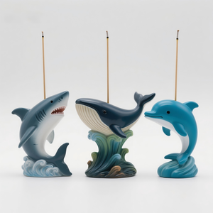 Juego de Tapones para Botellas de <span class=keywords><strong>Vino</strong></span> con Forma de Animales Marinos en 3D, Tapón de Resina con Forma de Tiburón, Ballena y Delfín con Corcho Natural para Decoración de Bar en Casa, Regalo para Fiestas - Product Image 5