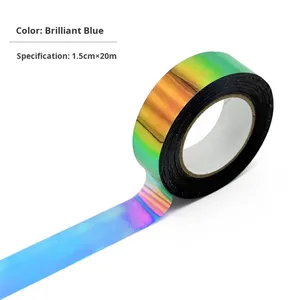 Giấy Acrylic Dính Không Thấm Nước Long Lanh Phim Sáng Tạo Laser Gradient Trang Trí Băng Cho Handmade Máy Tính Xách Tay DIY Cầu Vồng Phim - Product Image 2
