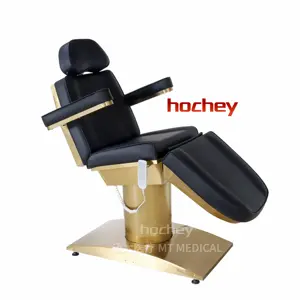 HOCHEY High End Luxury Gold Electric Lift SPA Massage Table Bed Beauty Salon Massage Facial Bed SPA Beauty Bed