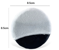 Applicateur de cire en velours pour detailing automobile OEM, éponge douce en microfibre à motif bloc pour le cirage de carrosserie, modèle ZTPM14