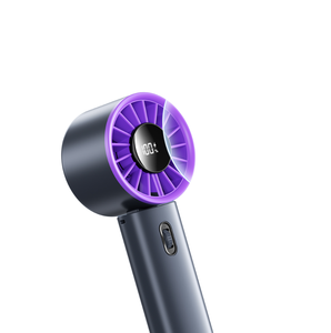 Ventilador de Mano Eléctrico con Carga USB, Motor sin Escobillas, Diseño Plegable sin Aspas, Pantalla Digital, Velocidad del Viento Ajustable (Más de 5 velocidades) - Product Image 1