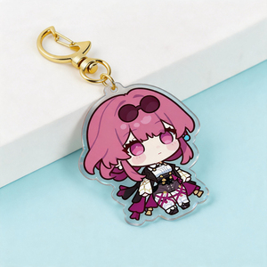 Make Your Own Design UV Printed Custom Acrylic <b>Keychain</b> Holographic <b>Anime</b> Transparent 3D Hard-Wearing Wholesale Charm - Product Image 3