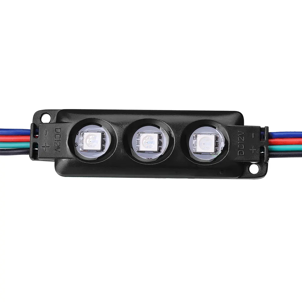 Yüksek kaliteli LED enjeksiyon modülü LED RGB lens modülü 0.72W açık IP68