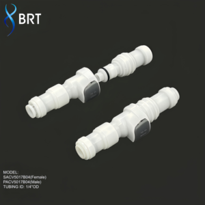 Raccords rapides en ligne BRT 1/4 pour tuyaux, mâle et femelle, en plastique, pour eau, avec échantillon gratuit - Product Image 3
