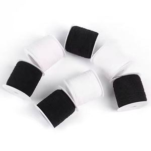 Fil à coudre élastique en rayonne/nylon noir/blanc coloré ultra-fin de 0,3 mm, personnalisé, haute résistance, pour sacs et vêtements - Product Image 1