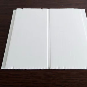 Plafond en PVC de 8 pouces de large, design bois <span class=keywords><strong>stratifié</strong></span>, vente chaude, prix bas, fourniture directe d'usine en Chine - Product Image 1