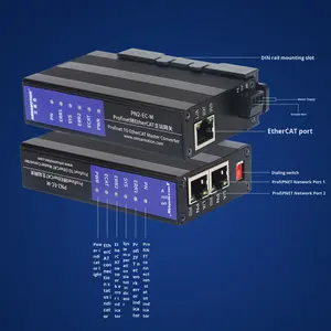 Amsamotion PN2-EC-S Industrielles Profinet EtherCAT Bus-Protokoll-Konvertierungsmodul Master-Slave-Gateway Profibus DP 2 I/O Seriell - Product Image 1