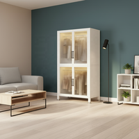 Armoire de rangement en acier réglable pour vêtements, ensemble de chambre à coucher avec penderie