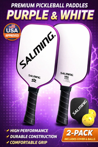 La raqueta de pickleball Salming S2 presenta una forma estándar y un agarre antideslizante, diseñada para que los adultos disfruten del juego durante toda la temporada. - Product Image 3