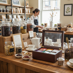 Porta Bolsitas de Té, Organizador de Almacenamiento de Té, Regalo Promocional, Caja de Almacenamiento de Bambú - Product Image 5