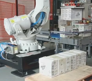 Robot empilable de palletisation adapté aux besoins du client sélectionnent et placent des boîtes de cartons automatiquement - Product Image 1