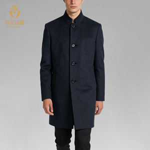 メンズカジュアル冬用ロングコート ロシア風冬用コート メンズウール冬用ロングジャケット＆コート - Product Image 1