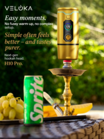 Système de chauffage électronique sans charbon pour chicha avec affichage LED, dispositif de gestion de la chaleur pour chicha, idéal pour les fêtes en Amérique du Sud