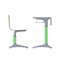Ensemble de mobilier scolaire moderne et écologique, réglable en hauteur, durable, pour une seule personne, avec bureau, chaise et tiroir, pour salle de classe et chambre