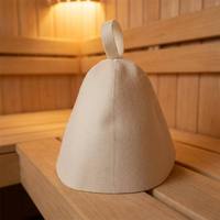 Gorro de Sauna de Fieltro Reciclado Verde al por Mayor con Logotipo Personalizado OEM ODM Directo de Fábrica para Baño de Vapor y Spa, Ideal para Banya Rusa
