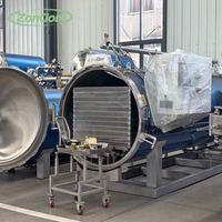 Stérilisateur automatique à jet d'eau industriel pour la mise en conserve de poisson, de viande de porc, de saucisses et de bœuf séché