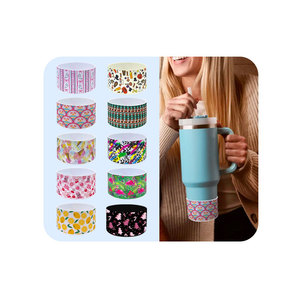 40oz Tumbler Bumper chai nước tay áo Bìa in nhiệt Silicone khởi động với Anti-Slip Bumper cho uống - Product Image 2