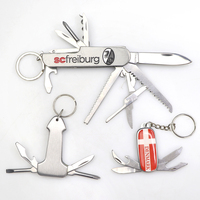 Couteau pliant de poche personnalisé avec logo du fabricant, en acier inoxydable, couteau artisanal en métal souvenir, porte-clés