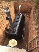 Citerne septique portable en acier inoxydable pour biogaz, production quotidienne de 1 m³, pour usage domestique, installation facile