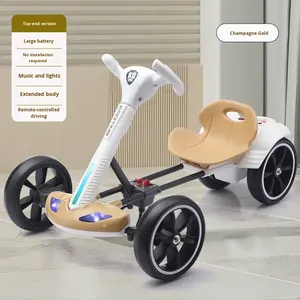 <span class=keywords><strong>Go</strong></span>-Kart Eléctrico de Plástico para Niños de 2 a 4 Años, Vehículo de Cuatro Ruedas Plegable, Fácil de Operar, Juguete para Niños - Product Image 2