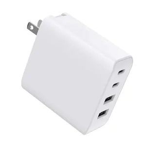 100W GaN USB C Charger PD3.0 2 USB C 2 USB A Fast Charging Wall Charger Power Adapter for iPad iPhone Samsung Laptops