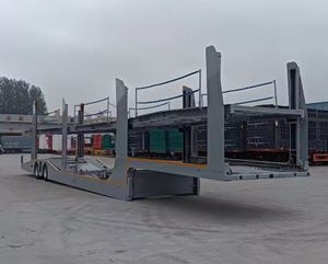 Semi-remorque porte-voitures 8 places de 20 m en acier à 3 essieux, fournie directement par l'usine, à vendre - Product Image 2