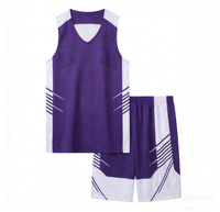 Nouvelle arrivée, maillot de basket-ball pour hommes en polyester uni avec impression de logo, avec veste assortie, sublimation, maillot de sport pour hommes