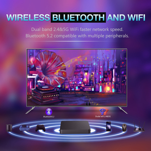 Boxput iatv M5 TV BOX ANDROID 10 Allwinner H313 với 2GB 16GB hỗ trợ 4K H.265 2.4G 5G <span class=keywords><strong>Wifi</strong></span> TV Dongle phương tiện truyền thông Máy nghe nhạc Set Top Box - Product Image 3