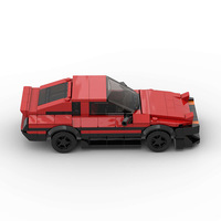 Compatible avec les briques de marque, voiture de sport de luxe rouge, puzzle MOC, assemblage DIY, jouets de construction pour enfants