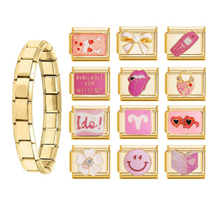 Cute Cartoon Dog Series Titanium Steel Modular Bracelet Charm Set Women's Everyday Wear - Product Image 2