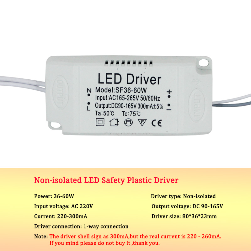 Adattatore di alimentazione del driver LED da 8-120 W per il chip della lampadina di ricambio per trasformatore non isolante AC220V