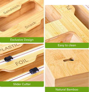 Túi Đựng Ngăn Kéo Nhà Bếp Có Khóa Kéo Và Hộp Đựng Bọc Nhựa Có Dụng Cụ Cắt - Product Image 6