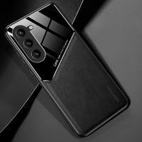 Coque de protection en PU durable avec rebord surélevé pour la protection de l'appareil photo, compatible avec Samsung S25 Ultra, antidérapante