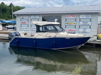 Yacht de pêche de luxe en aluminium soudé de 25 pieds avec moteur hors-bord, performances haute vitesse pour le sport et la croisière