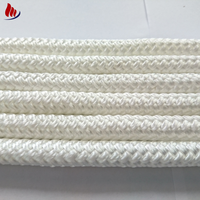 Corde de marinage double tressée en nylon, résistante à l'abrasion, pour amarrage de bateaux et yachts, taille personnalisée, fournie directement par l'usine