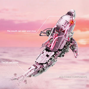13098 Assembly Block Bricks Mechanical Cyber <b>Dolphin</b> Creative Educational Building Block Set Kids Plastic Collection <b>Toy</b> Juguete - Product Image 3