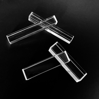 Bloc de verre de quartz fondu transparent de haute pureté sur mesure, composant usiné avec précision