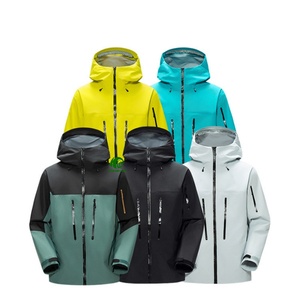 Veste imperméable coupe-vent en nylon à membrane PU, 3 couches, entièrement scellée, avec doublure en mesh, personnalisable OEM, idéale pour le trekking, le ski et les aventures. - Product Image 6