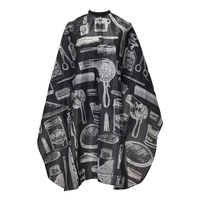 Cape de coupe de cheveux pour adulte, logo personnalisé, imperméable, en nylon, jetable