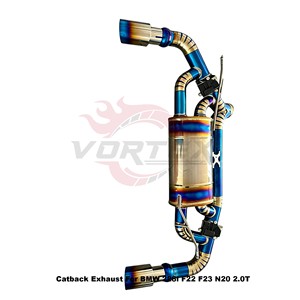 ท่อไอเสีย Vortex Titanium Valvetronic Catback สำหรับ BMW 228i F22 F23 N20 2.0T ระบบเก็บเสียงสำหรับรถแข่งสมรรถนะสูง ชุดน้ำหนักเบา - Product Image 5