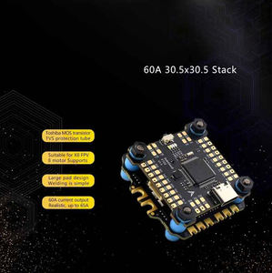 60A สแต็ค F722 F722 ICM42688P ควบคุมการบิน BLHELI_S 60A 4in1 ESC 30.5X30.5mm 2-6S สำหรับชิ้นส่วนโดรนฟรีสไตล์ FPV - Product Image 2