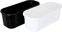 Boîte à crème glacée rectangulaire en PP de qualité alimentaire, résistante au froid, avec couvercle pour un stockage efficace au congélateur