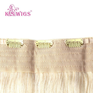 Extensions de cheveux naturels chinois Remy 100 % en gros, à clipser, cuticules alignées, double épaisseur, doux, sans perte, couleur claire, lisses naturels. - Product Image 6