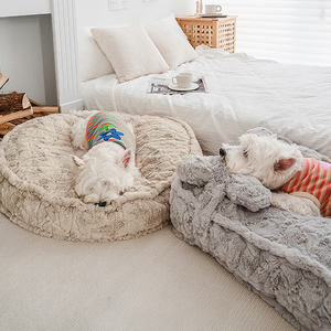 Almohadilla para mascotas al por mayor con almohada, lindas camas suaves y esponjosas para perros, acogedora almohada para perrera, cama lavable para perros - Product Image 4