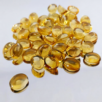 FF JEWELLERS Citrine Naturelle Certifiée par un tiers de haute qualité, Or Jaune Paraiba, Taille Ovale, Pierre Précieuse en Vrac pour la Fabrication de Bijoux Faits Main