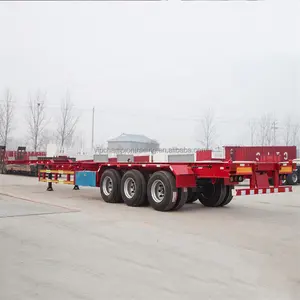 3 Axle 40ft 20ft Skeleton Semi Trailer Container Chassis For Container Carrier Parts